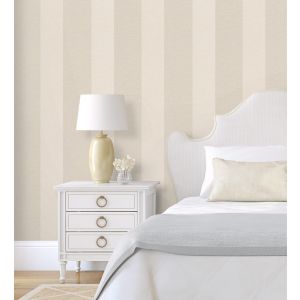 Papel pintado gaulan  lavable de rayas clásicas  textil textura en 5.33m²
