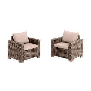 Sillón de jardín california de keter . 83x68x71.5cm - capuchino