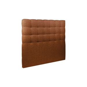 Cabecero acolchado de 135 cm - tejido rizado terracota - terracota