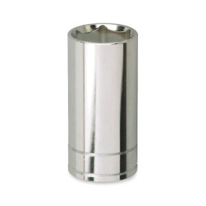 Llave vaso cuadradillo 1/4 boca hexagonal serie larga métrica m-13