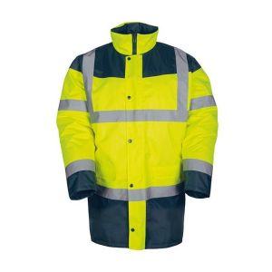 Parka de alta visibilidad palerme talla xl color amarillo/azul marino - pal