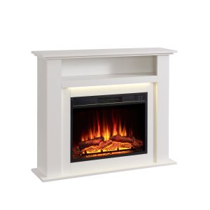 Chimenea eléctrica BALDERIA Liora - de pie, calefacción - blanco
