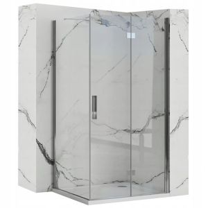 Rea cabina de ducha molier chrom 90x80, 90x80x190 cm
