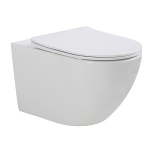 Inodoro suspendido rimless elba+ |solo inodoro |3-4,5l ahorro de agua