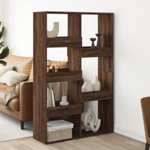 Librerías madera marrón roble 100x33x155,5 cm