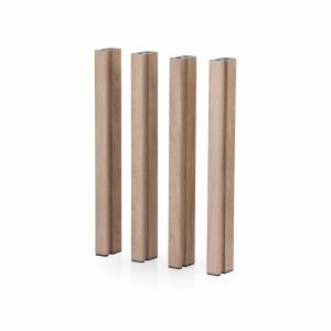 Patas de aluminio efecto madera para jardineras mondum mediterráneo h75 cm