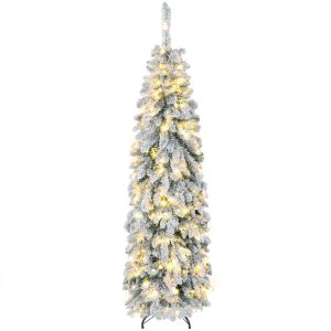 Árbol de navidad 70x70x180 cm plástico, acero color verde Homcom