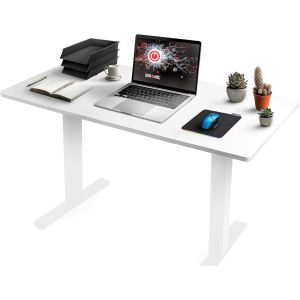 Duronic tt140 we tablero de escritorio |  140 x 60 x 1,9 cm | color blanco