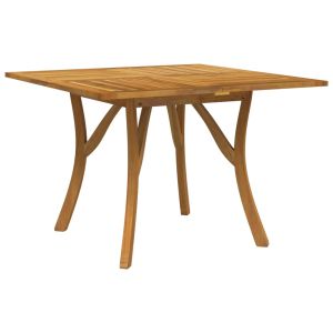 vidaXL mesa de jardín madera maciza de acacia 110x110x75 cm