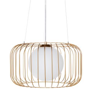 Lámpara colgante bairoa metal dorado