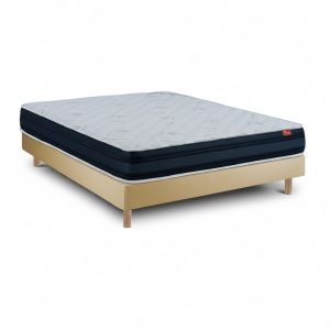 Conjunto viscoflex ortopédico 200x140 cm beige