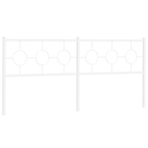 vidaXL cabecero de metal blanco 200 cm