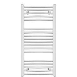 Radiador toallero curvo blanco 90x50cm / 413w(dt=50k) / baño hasta 6 m2