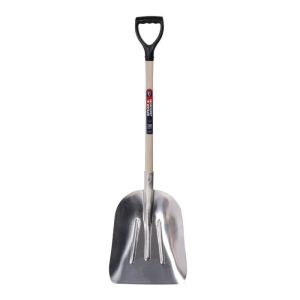 Pala de aluminio ligera - mango haya - blanca - 65 cm