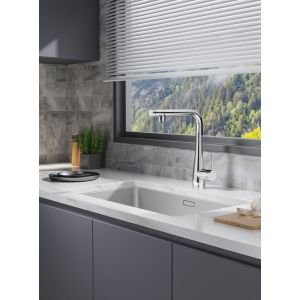 Imex - grifo cocina extraíble con osmosis integrado cromo serie split
