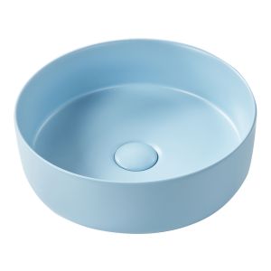Lavabo sobre encimera gudar ⌀ 37 cm cerámica azul