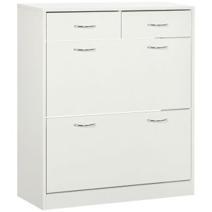 Mueble zapatero 80x30x91.5 cm color blanco Homcom