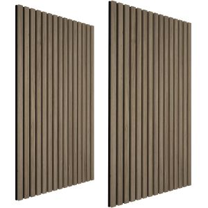 Tectake 2 paneles de pared aspecto de madera, 120x60x2,1 cm roble oscuro