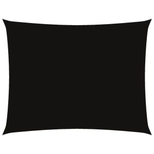 vidaXL toldo de vela rectangular tela oxford negro 3,5x4,5 m