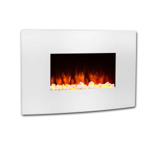 Chimenea eléctrica BALDERIA Enjo - chimenea de pared, 2000 W - blanco