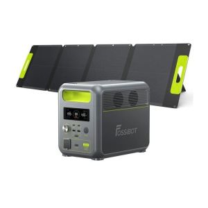 Estación de energía portátil f1200 - 1200w - 1024wh - panel solar 110w