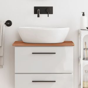 Encimera de baño madera maciza de haya 60x40x1,5 cm eerf7798