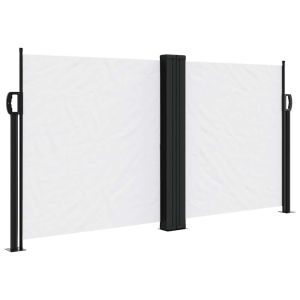 vidaXL toldo lateral retráctil blanco 120x1000 cm