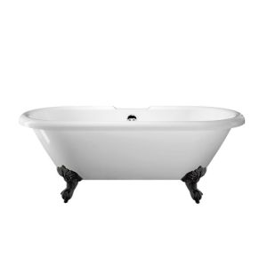 Bañera con patas chelsea  170 cm patas águila negras