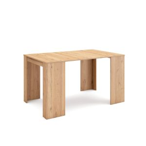 Mesa consola extensible, 140x90x77cm, roble