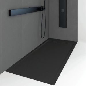 Plato de ducha resina quore negro  90x100cm