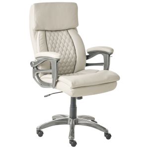 Silla ejecutiva gallant piel sintética beige