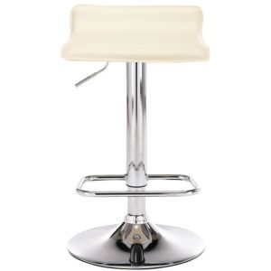 Taburetes de bar ergonómicos - beige - 2 uds