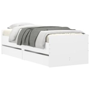vidaXL estructura de cama con cajones blanco 100x200 cm
