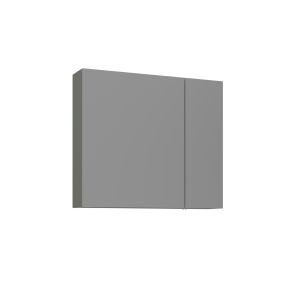 Mueble de baño con espejo <<bari 80>> - 75 x 16 x 66 cm - verde mate