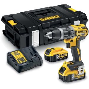 Dewalt 18v li-ion 5ah xr taladro percutor inalámbrico sin escobillas con ca