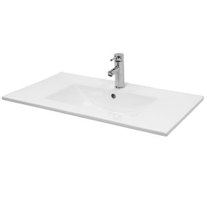 Lavabo cerámico encastrable 810x465x175 mm blanco