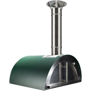 Horno de leña exterior para pizzas y pan modelo chef junior verde