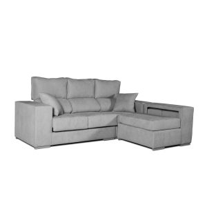 Sofa chaise longue marbella gris derecha