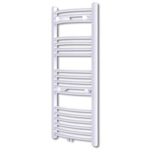 vidaXL radiador toallero de baño con rieles curvados 600 x 1160 mm
