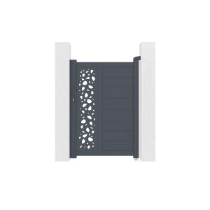 Puerta de jardín sunny 1m a.140cm + kit de inversión de apertura
