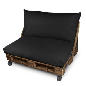 Cojín polipiel exterior 120x45x25 negro