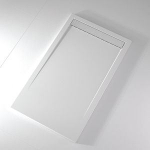 Plato de ducha pizarra clever blanco  70x130 cm rejilla color