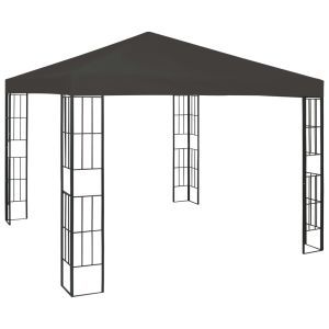 vidaXL cenador gris antracita 3x3 m