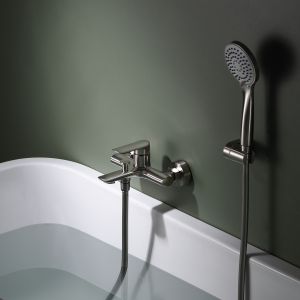 Grifo de bañera/ducha ural níquel cepillado [ imex® ]