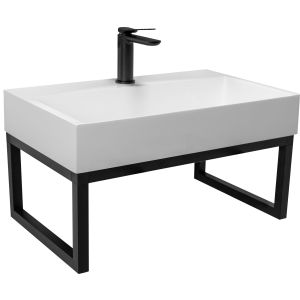 Rea lavabo de conglomerado goya white 60 rectangle, 60x37x14 cm