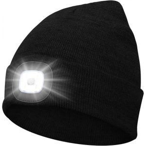 Gorro LED 3 en 1 invierno punto ligero recargable