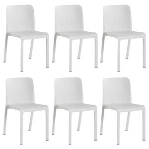 Set 6 sillas grana blanca