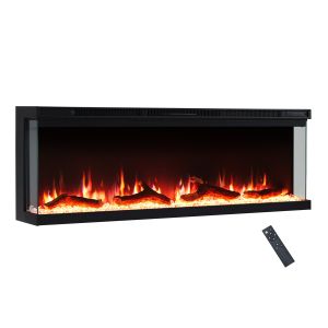 Chimenea eléctrica BALDERIA Orson 50 - empotrable, calefacción - negro