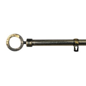 Barra de forja extensible y decorativa(negro+dorado, 120-210cm aros)
