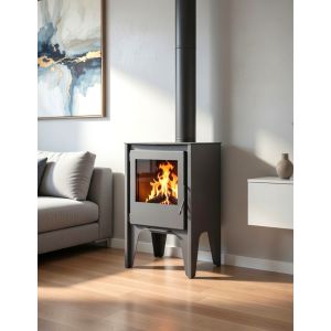 Estufa de leña Contemporanea Juan Panadero FRANKFURT 7'4 kw